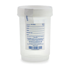 Specimen Container for Pneumatic Tube Systems McKesson Polypropylene 120 mL (4 oz.) Screw Cap Sterile