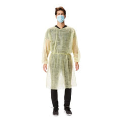 Protective Procedure Gown McKesson X-Large Yellow NonSterile Disposable