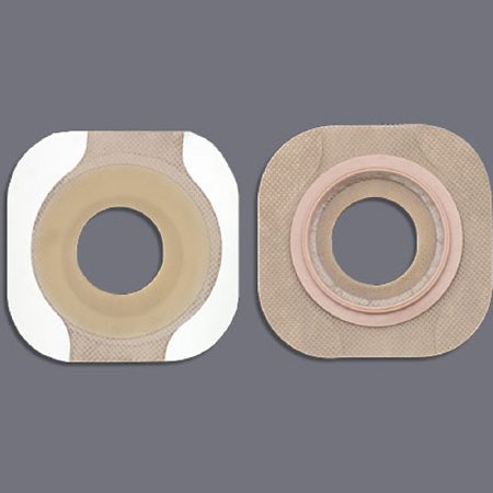 Hollister Ostomy Barrier New Image™ FlexWear™ Pre-Cut, Standard Wear Adhesive Tape 44 mm Flange Green Code System Hydrocolloid 5/8 Inch Opening