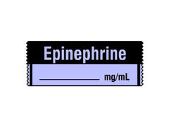 Shamrock Scientific Drug Label Shamrock Anesthesia Label EPINEPHRINE / _____ mg / mL Black / Purple 1/2 X 1 Inch - M-506143-2142 - Roll of 1