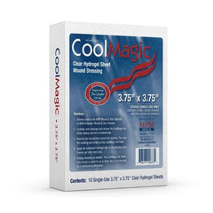 MPM Medical Hydrogel Dressing CoolMagic™ 3-3/4 X 3-3/4 Inch Square 1 Count Sterile