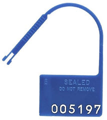 RD Plastics Company Padlock Seal RD Plastics Numbered Blue Plastic - M-507326-1563 - Case of 100