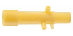 GE Healthcare Spirometer Sensor D-Lite® Pediatric, 22 Male / 15 Female One End, 15 Male Other End, 2.5 ml Dead Space, 1 cm H2O, Clear Polystyrene With Yellow Spirometry Tubes