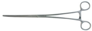 BR Surgical Dressing Forceps BR Surgical Bozeman 10-1/2 Inch Length Surgical Grade Stainless Steel NonSterile Ratchet Lock Finger Ring Handle Double Curved - M-507538-2547 - Each