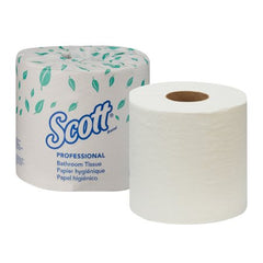 Kimberly Clark Toilet Tissue Scott® Essential White 2-Ply Standard Size Cored Roll 550 Sheets 4 X 4-1/10 Inch - M-509038-1737 - Case of 80
