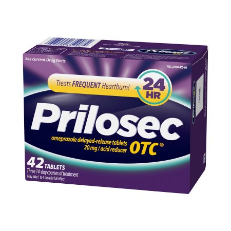 Procter & Gamble Antacid Prilosec OTC® 20 mg Strength Tablet 42 per Box