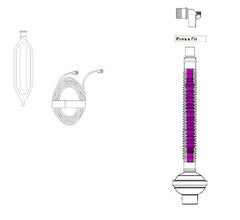 Ambu Universal Flex2® Breathing Circuit Kit Expandable Tube 72 Inch Tube Single Limb 3 Liter Bag