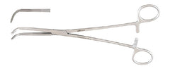 Miltex Hemostatic Forceps Miltex® Mixter 9 Inch Length OR Grade German Stainless Steel NonSterile Ratchet Lock Finger Ring Handle Angled Serrated Tip - M-509843-3141 - Each