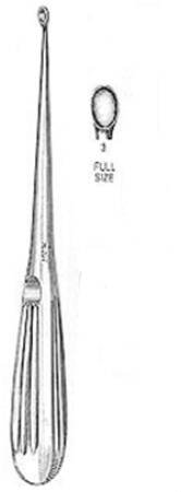 Miltex Spinal Fusion Curette Miltex® Hibbs-Spratt 9 Inch Length Single-ended Handle Size 3 Tip Oval Cup Tip - M-511152-1696 - Each