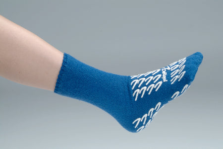 DeRoyal Slipper Socks One Size Fits Most Royal Blue Above the Ankle