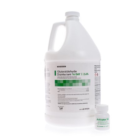 Glutaraldehyde High-Level Disinfectant McKesson 14 Day Activation Required Liquid 1 gal. Jug Max 14 Day Reuse - M-512838-2935 - GL/1