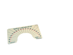 Fabrication Enterprises Arthrodial Protractor Baseline® 180 Degree Opposing Scales In 5 Degree Increment
