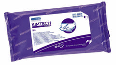 Kimberly Clark Kimtech Pure W4 Surface Disinfectant Cleaner Premoistened Cleanroom Wipe 40 Count Soft Pack Disposable Alcohol Scent NonSterile - M-513700-4253 - Case of 400