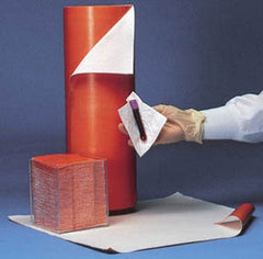 Fisher Scientific Biohazard Roll Bio-Screen® Standard Absorbency White / Orange NonSterile Cellulose / Polyethylene 16 Inch X 100 Foot Disposable - M-514400-1096 - Case of 2