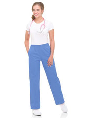 Landau Uniforms Scrub Pants Medium Ceil Blue Female