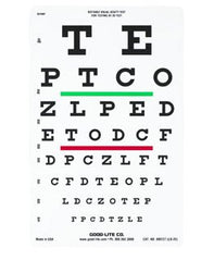 Good-Lite Eye Chart Good-Lite® 20 Foot Measurement Acuity Test