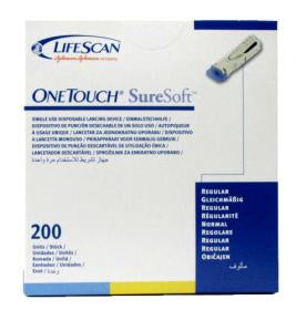 LifeScan Lancet OneTouch® Soft Touch Lancet Needle 2.0 mm Depth 21 Gauge Push Button Activated
