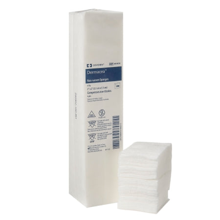 Cardinal Nonwoven Sponge Dermacea™ Nonwoven 4-Ply 2 X 2 Inch Square NonSterile