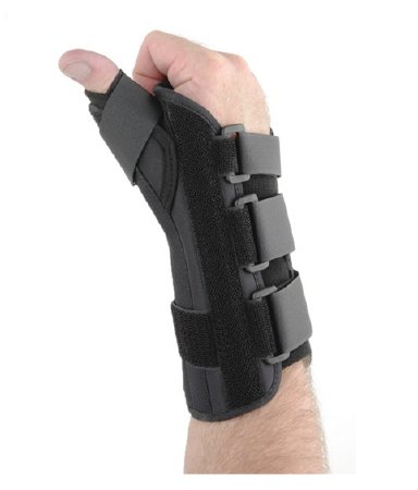 Ossur Thumb Splint FormFit® Thumb Spica with Extension Medium D-Ring / Hook and Loop Strap Closure Left or Right Hand