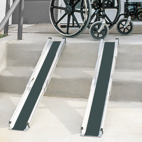 DMI Retractable Lightweight Portable Wheelchair Ramps AM-517-4094-0000