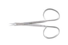 Stitch Scissors Miltex® 3-7/8 Inch Length OR Grade German Stainless Steel NonSterile Ribbon Style Finger Ring Handle Curved Blade Sharp Tip / Sharp Tip