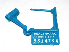 Healthmark Industries Tamper Evident Seal Twist-Loks Numbered Blue Plastic 1 Inch - M-517321-2243 - Pack of 100