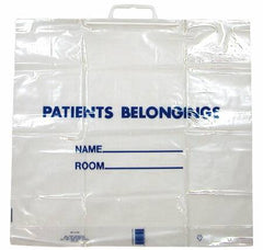 Donovan Industries Patient Belongings Bag 18-1/2 X 20 Inch Polyethylene Snap Closure Clear - M-518506-4649 - Case of 250