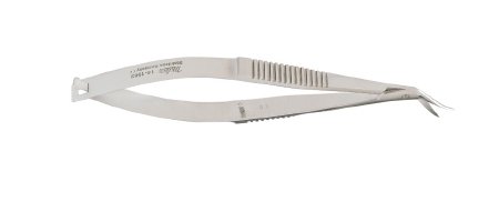 Miltex Corneal Scissors Miltex® Castroviejo 4-1/2 Inch Length OR Grade German Stainless Steel NonSterile Thumb Handle with Spring Angled Left Blade Blunt Tip / Blunt Tip - M-518697-3385 - Each