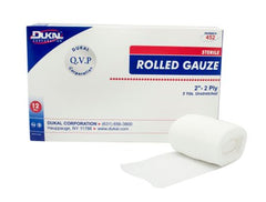 Dukal Fluff Bandage Roll Dukal™ Cotton 2-Ply 2 Inch X 5 Yard Roll Shape Sterile