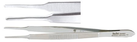 Miltex Utility Forceps Miltex® McCullough 4 Inch Length OR Grade German Stainless Steel NonSterile NonLocking Thumb Handle Straight Smooth Tips - M-519433-4859 - Each