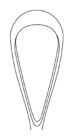 Miltex Uterine Curette MeisterHand® Sims 11 Inch Length Single-ended Hollow Handle with Grooves Size 3 Tip Sharp Teardrop Loop Tip - M-519620-2190 - Each