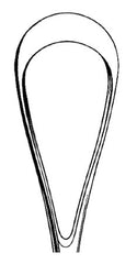 Miltex Uterine Curette MeisterHand® Sims 11 Inch Length Single-ended Hollow Handle with Grooves Size 5 Tip Sharp Teardrop Loop Tip - M-519621-4644 - Each