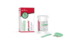 PTS Diagnostics Reagent Test Strip PTS Panel® Caridac / Lipids / General Chemistry Cholesterol / Glucose For CardioChek PA Anaylzers 25 Tests