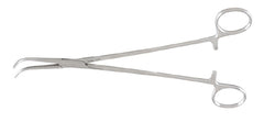 Miltex Thoracic Forceps Miltex® Gemini-Mixter 9 Inch Length OR Grade German Stainless Steel NonSterile Ratchet Lock Finger Ring Handle Full Curved Delicate Serrated Tips - M-519851-1121 - Each