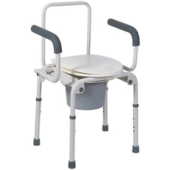 DMI Steel Drop-Arm Bedside Commode AM-520-1213-1900