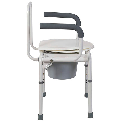 DMI Steel Drop-Arm Bedside Commode AM-520-1213-1900