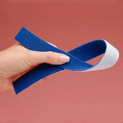 Patterson Medical Supply Non-Adhesive Hook and Loop Strapping Back-to-Back 1 Inch X 10 Yard White / Blue