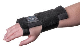 Alimed Night Wrist Brace IMAK® RSI WrisTimer® PM Aluminum / Foam / Terry Cloth Left or Right Hand Black One Size Fits Most