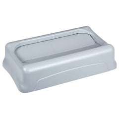 RJ Schinner Co Trash Can Lid Rubbermaid® Slim Jim® Untouchable® Light Gray, Square, Durable and Crack Resistant - M-521339-3146 - Each