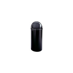 RJ Schinner Co Trash Can Marshal® Classic 15 gal. Round Brown Thermoset Polyester Push Open - M-521351-2065 - Each
