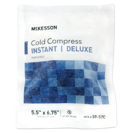 Instant Cold Pack McKesson Deluxe General Purpose Small 5-1/2 X 6-3/4 Inch Fabric / Ammonium Nitrate / Water Disposable