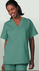 Fashion Seal Uniforms Scrub Shirt Medium Gray 1 Pocket Short Set-In Sleeve Unisex