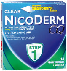 Glaxo Smith Kline Stop Smoking Aid Nicoderm CQ® 21 mg Strength Transdermal Patch
