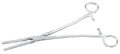 Miltex Obstetrical Forceps Miltex® 12 Inch Length OR Grade German Stainless Steel NonSterile Ratchet Lock Finger Ring Handle Straight Serrated Tips - M-524753-2357 - Each