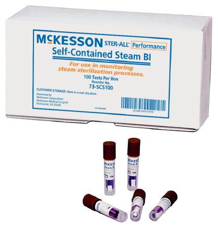 McKesson Sterilization Biological Indicator Vial Steam