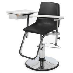 Brandt Industries Power Blood Drawing Chair Double Adjustable Armrests / Interchangeable Neutral Gray