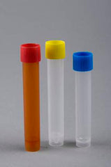 Fisher Scientific Transport Tube Conical Bottom, Skirted Plain 16 X 92 mm 10 mL White Screw Cap Polypropylene Tube