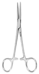 Hemostatic Forceps MeisterHand® Crile 6-1/4 Inch Length Surgical Grade German Stainless Steel NonSterile Ratchet Lock Finger Ring Handle Straight Serrated Tips