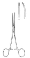 Hemostatic Forceps MeisterHand® Rochester-Carmalt 8 Inch Length Surgical Grade German Stainless Steel NonSterile Ratchet Lock Finger Ring Handle Straight Serrated Tips