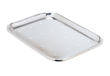 Instrument Tray Miltex® Perforated Mayo Stainless Steel 5/8 X 10 X 14 Inch